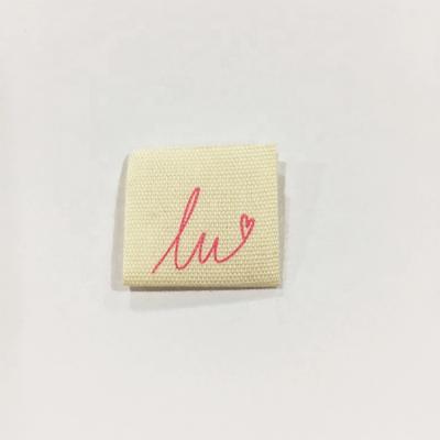 China Washable Wholesale Custom Brand Cotton Garment Labels For Clothing Sew On Neck Label Tags for sale