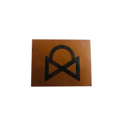 China Sewing On Logo Embossed Faux Leather Clothing Custom Leather Patches Labels For Clothing Jeans Hats for sale