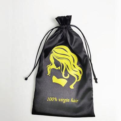 China Custom Storage Manufacturer Eco Friendly Nylon Cheap Price Printed Logo Black Drawstring Gift Bag Small Drawstring Cosmetic Bag for sale