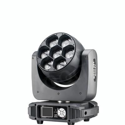 China Theme park pixel control RGBW 4in1 7x40w beam wash led moving head lights for sale