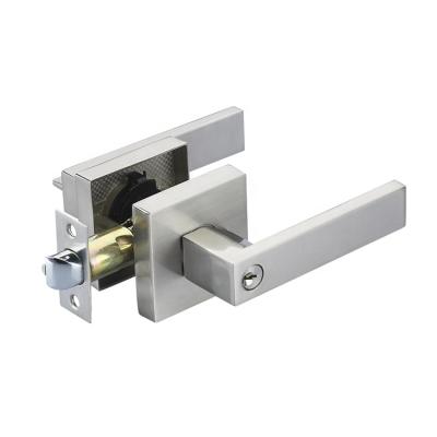 China Heavy duty apartment leverset lock with door lockset handle zinc alloy door lock entry latch lock for sale