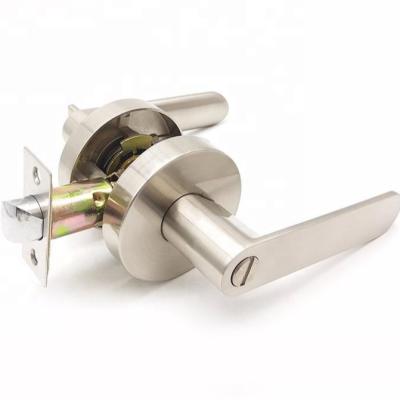 China Apartment flat style Leverset entry lock lever and rosette door lever heavy duty tubular zinc alloy lock for sale