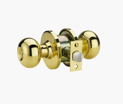 China Cylindrical entry/storeroom/privacy/passage knobset door lock for entry satin brush nickel cylinder knob lock cerradura for sale