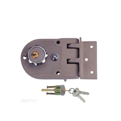 China Entry Mexico 625 finish cerradura Para puertas seguridad brass zamak door tiger rim painted lock old for sale