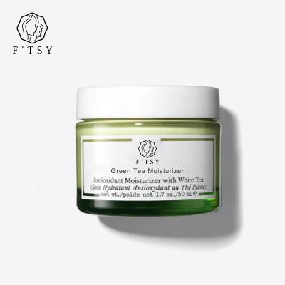 China Private Label Green Tea Matcha Face Moisturizer Cream with Collagen Cocoa Butter Grapefruit Vitamin C&E à venda