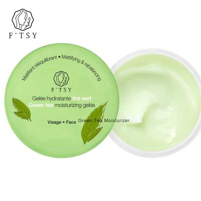 China Private Label Vegan Natural Reduces Fine Lines to Reveal Youthful Skin Collagen Green Tea Moisturizer Face Cream Te koop