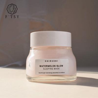 China OEM ODM Private Label Brightening Smooth Moisturizing Vegan Watermelon Sleeping Mask For Skincare for sale