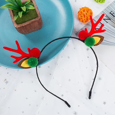 China European and American Style Women Girls Decorations Party New Year Gift Reindeer Christmas Headwear Christmas Reindeer Headband Hair Band for sale