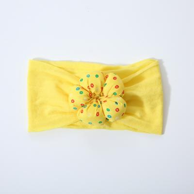 China New Design Babies Headbands Soft Chiffon Flower Nylon Headbands for sale