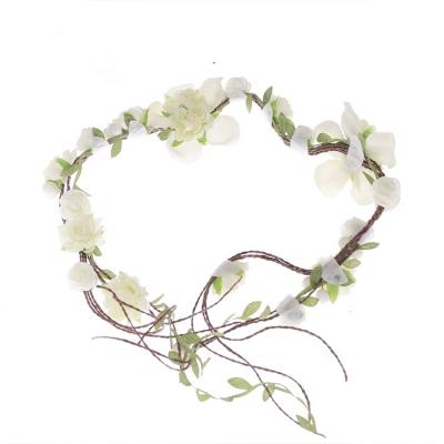 China Party Eralove Women Flower Adjustable Photo Props Garland Multicolor Wreath Wedding Headband Festivals for sale