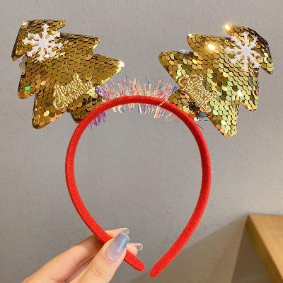 China Fashion Stuffed Christmas Headband Hair For Women Headbands for sale