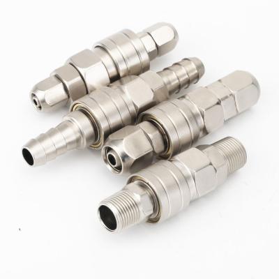 China QC03E Air Hose Manufacturer Pneumatic Fit Brass Quick Coupler Coulping Connector For Tire Inflator And Air Compressor Pump for sale