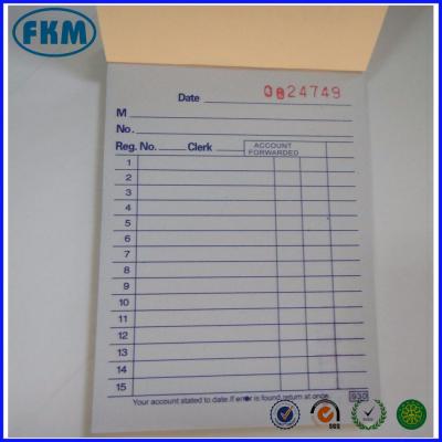 China Custom Heiderberg Book Order Receipt Invoice 1white 2 copy with china supplier for sale