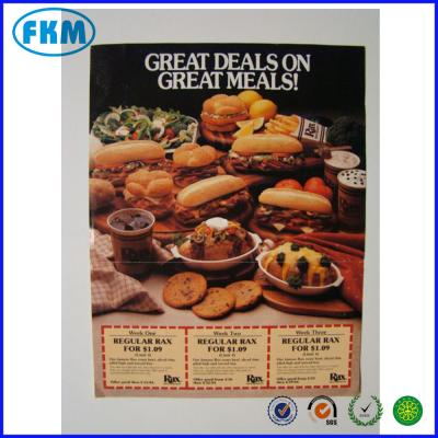 China Reuse Rax Restaurants Discount Coupon Flyer Printing for sale