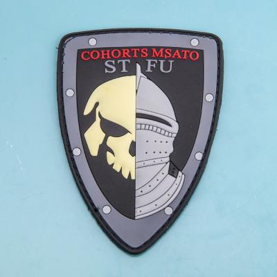 China OEM Manufacturing 3D Custom Logo Rubber Patch 3D Wholesale Embossed Soft PVC Patches for sale