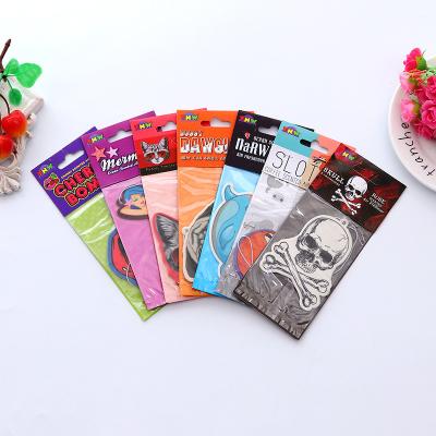 China Eco-friendly Car Air Freshener Custom Design Decorative Car Air Fresheners Perfume Paper Car Hanging Auto Fresheners for sale