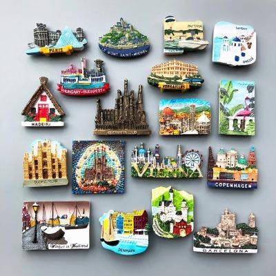 China Custom Travel Souvenir World Fridge Magnets Europe Country Magnetic Magnet Birthday Gift for sale