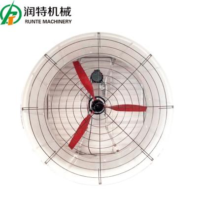 China Livestock Farm QiluRunte Good Selling 55 Inch Model Frp Farm Equipment 1630 Fans Poultry Shutter Exhaust Fan for sale