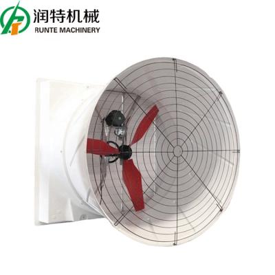 China Raises QiluRunte 55 Inch 1630 Direct Drive Shutter Frp Cone Exhaust Hog Farm Hot Selling Model Centrifugal Fan for sale