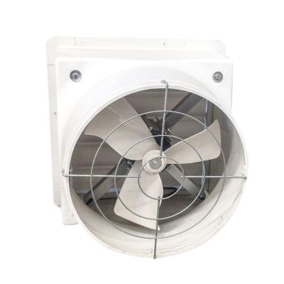 China Cultivate QiluRunte Good Selling RTA-560 15 Inch Ventilation Equipment Direct Drive FRP Fiberglass Fan Cone Auto Exhaust for sale