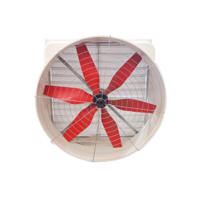 China Cultivate QiluRunte Good Selling Model 1460 50 Inch Directly Connected Six-piece Red Nylon Blade High Power Extractor Fan for sale