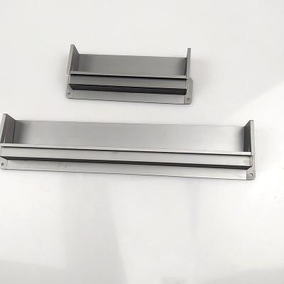 China Durable Hardware Aluminum Recessed Pull Handles Home Kitchen Wardrobe Cabinet Drawer Concealed Handle for sale