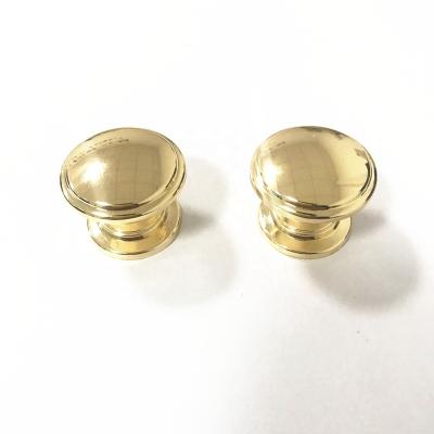 China Modern Round Metal Solid Brass Kitchen Gold Cabinet Knob Aluminum Furniture Handle for sale