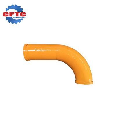 China Construction Machinery Double Wall Steel Pipe Casting Iron 90 Degree Concrete Pump Elbow for sale