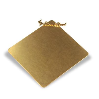 China SUCEL Decoration Gold Color Vibration Finished Decorative Stainless Steel Sheet Sheets Suppliers for sale