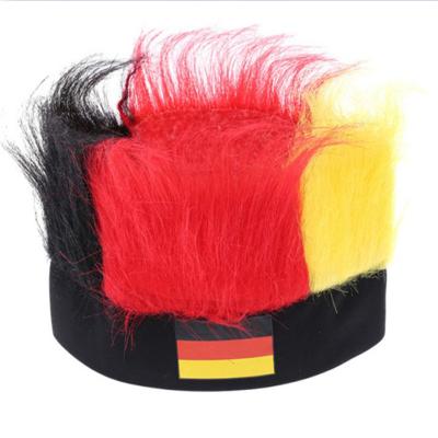 China Popular High Quality Silky Straight Wave Ware Soccer Supporters Headband Wigs for sale