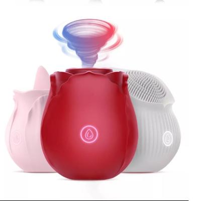 China Women Position Vagina Clitoris Stimulation Valentine's Day Gift Waterproof Adult Sexy Toy Women Body Sucking Vibrator Rechargeable Radio Rose Flower Shaped Vibrator for sale