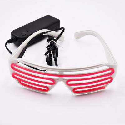 China PC+ABS+EL WIRE Party Supply Led Lighting EL Wire Glass EL Wire Sunglasses for sale