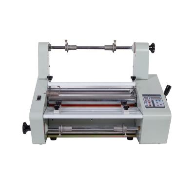 China Pingda factory price PDFM360 360mm roll a3 a4 automatic laminating machine cold and hot roll with A3 handle for sale