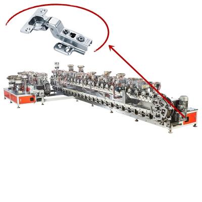 China Factory High Speed ​​Cabinet Hinge Assembly Machine Hydraulic Hinge Production Line for sale