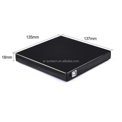 China External brand new bluray usb 2.0 dvd burner case / box / enclosure for laptop for sale