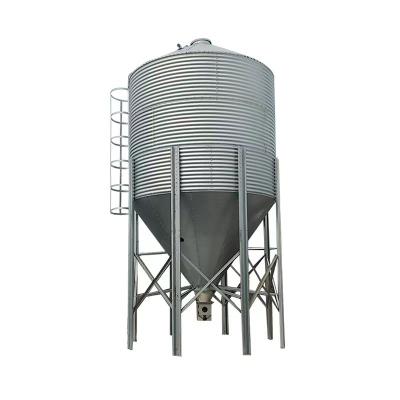 China Factory Huarui Livestock Feed Silo Galvanized Steel Granary Animal Feed Silo for sale