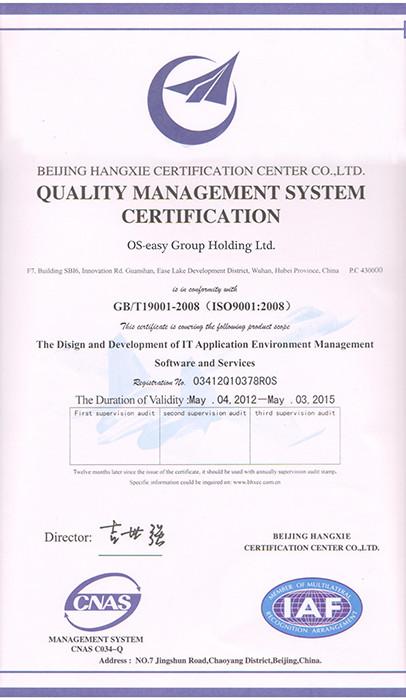 Quality Management - OS-easy Group Holding Ltd.