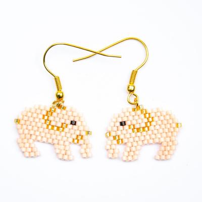 China Women handmade jewelry BOHEMIA miyuki earrings fashion elephant diy earrings for sale