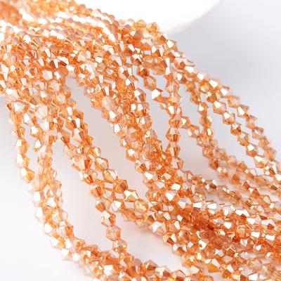 China Jewelry Making 2mm JC Crystal Beads Bicone Beads Factory Wholesale Glass Beads for sale