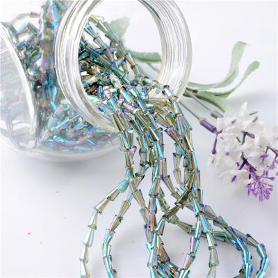 China Drop Tower Glass Beads for Decoration Ears Decorate Crystal Lampwork Glass Beads Hollow Glass Beads for sale