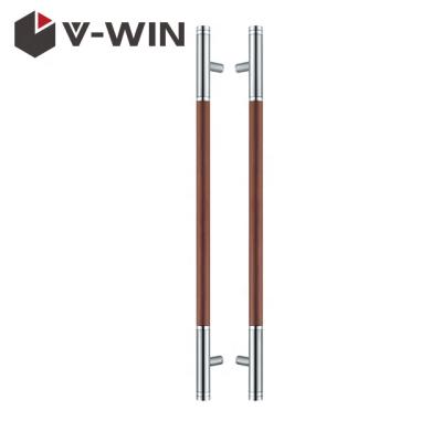 China Modern Wooden Stainless Steel Sliding Glass Door Handle for sale