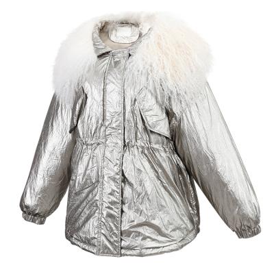 China Feng Feng Wang Breathable Autumn And Winter Down Jacket Women's Short Anorak Designer Hooded Jacket With Fur for sale