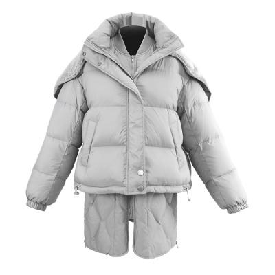 China Feng Feng Wang Ladies Breathable Down Jacket Girls Long Winter Jacket Women's Anorak Designer Both Sides for sale