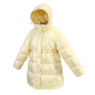 China Feng Feng Wang Ladies Hooded Jacket Detachable Designer Down Jacket Ladies Long Breathable Anorak Jacket for sale