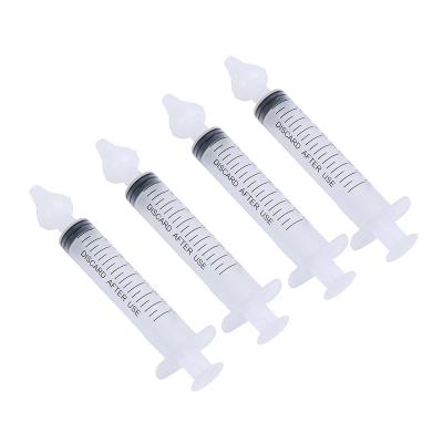 China Silicone + PP Baby Nasal Syringe Size 20ml Aspirator And Ear Nasal Syringe For Baby Nasal Syringe 4 Pieces Per Set for sale