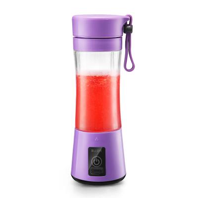 China Outdoor 380ml Home USB Rechargeable Smoothie Maker Blenders Machine Sports Bottle Juicing Cup Portable Electric Fruit Juicer for sale