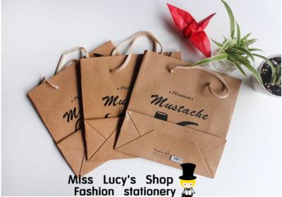 China kraft paper shopping bag recycled kraft paper bag any size any printing for sale