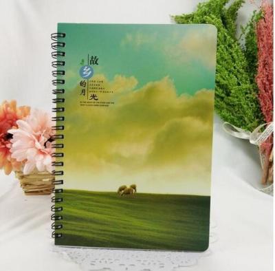 China promotional notebook spiral notebook with pvc cover any size any print for sale