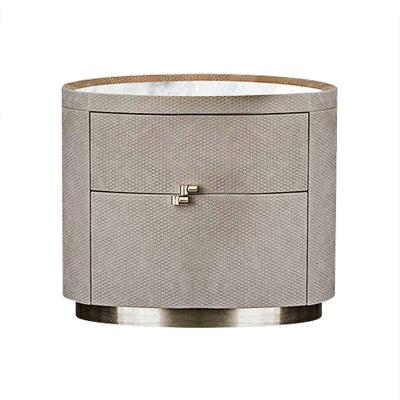 China Modern Italian Side Some Show Room Designer Bedroom Combination Receive Arch Port Marble Bedside Cabinet for sale