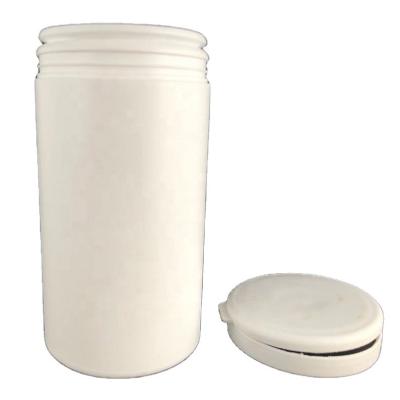 China 500ml Chemical Industry Powder Packing Bottle White Thick Plastic Medicine Bottle Wide Mouth Plastic Bottle for sale